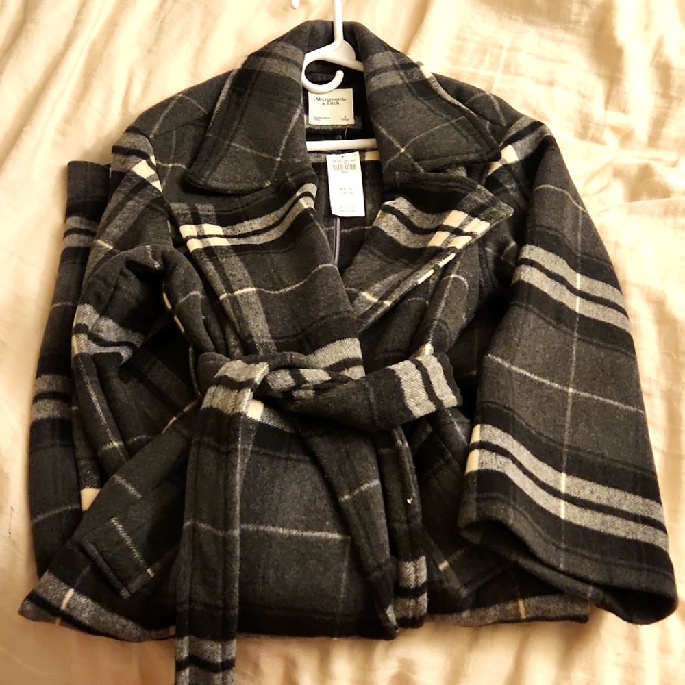 Abercrombie & fitch Wool-Blend Tailored Topcoat